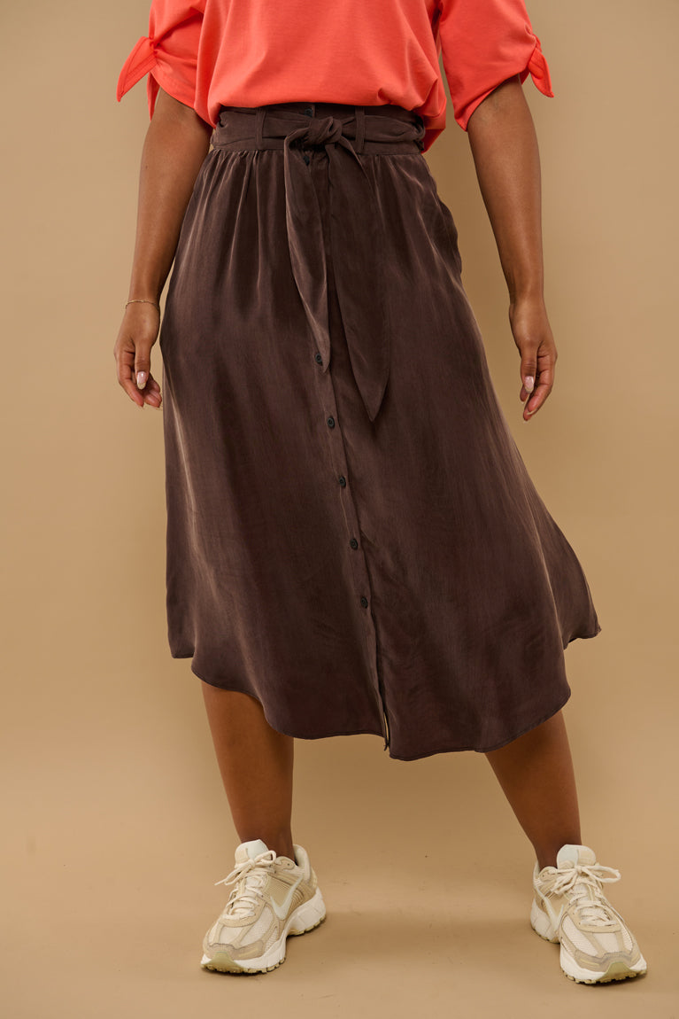 Froks Carla Nederdel / Coffee brown