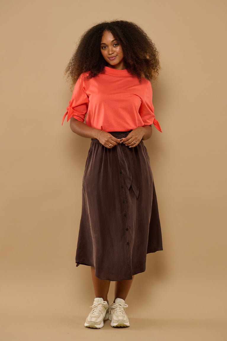 Froks Carla Nederdel / Coffee brown