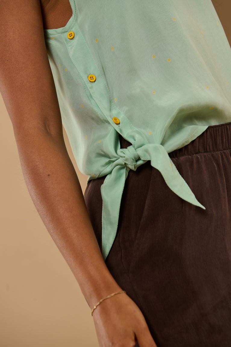 Froks Hope Sleeveless Skjorte / Pistacio & Lemon drops