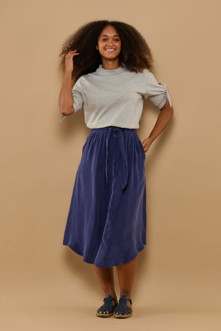 Froks Carla Nederdel / Sailor blue