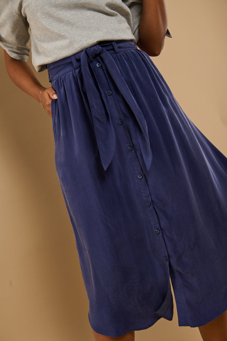 Froks Carla Nederdel / Sailor blue