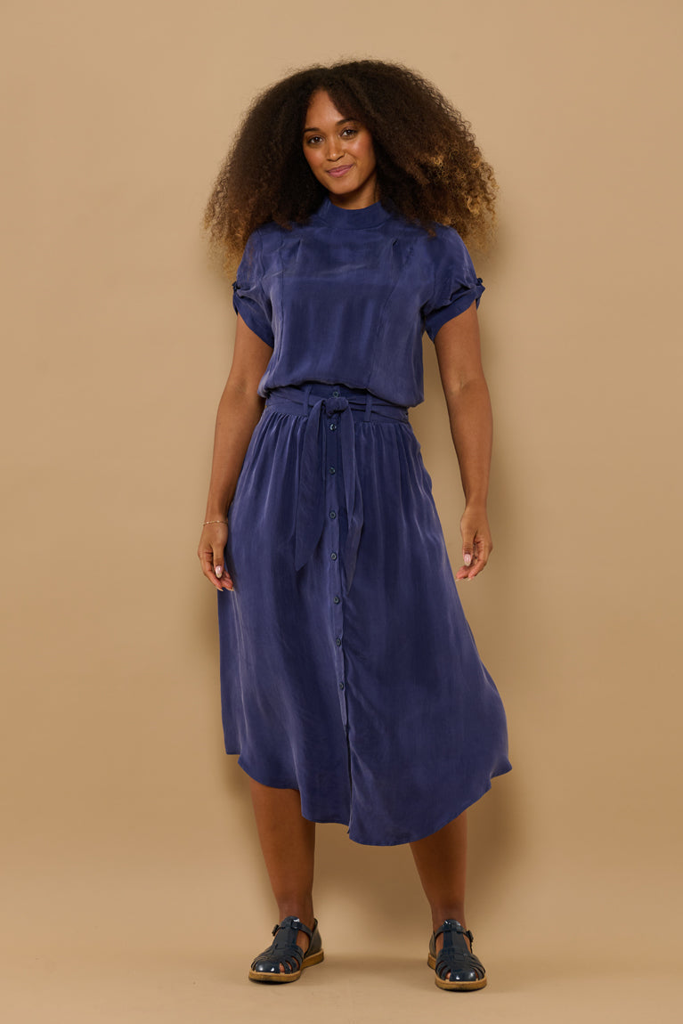 Froks Carla Nederdel / Sailor blue