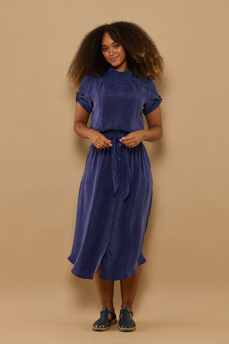 Froks Carla Nederdel / Sailor blue