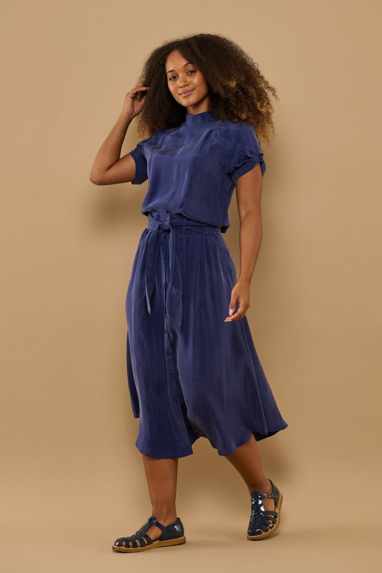 Froks Carla Nederdel / Sailor blue