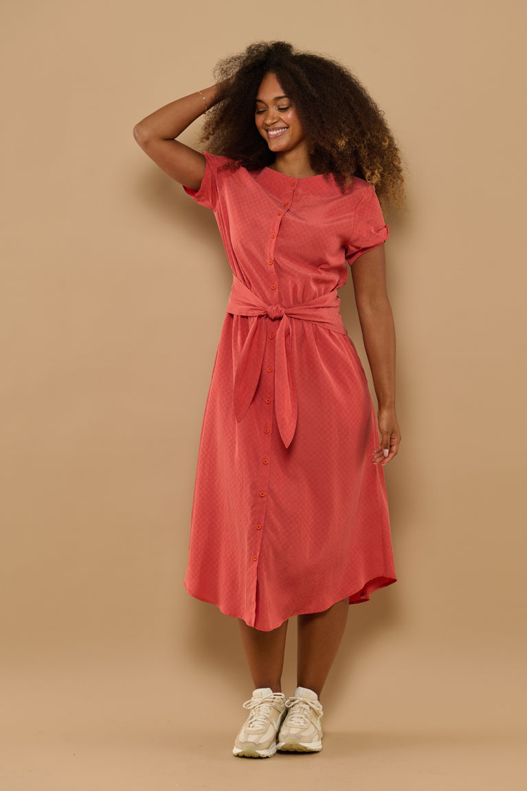 Froks Carla Kjole / Burnt sienna