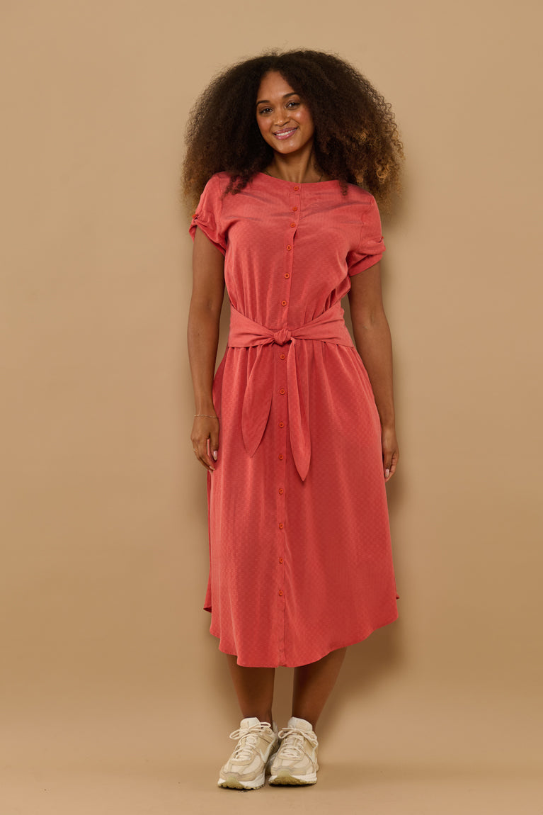 Froks Carla Kjole / Burnt sienna