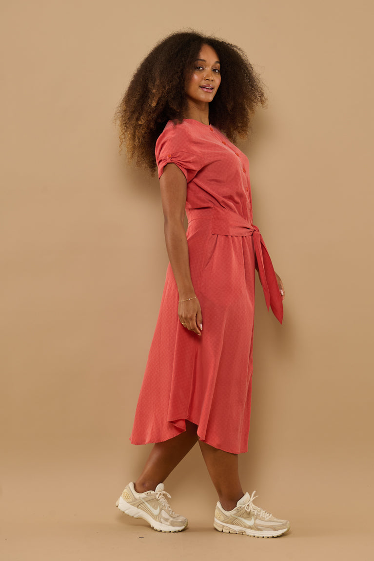 Froks Carla Kjole / Burnt sienna