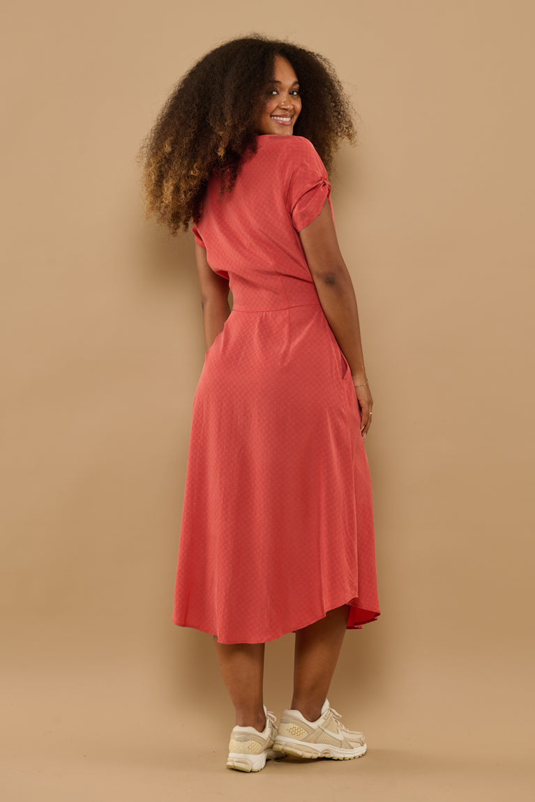 Froks Carla Kjole / Burnt sienna