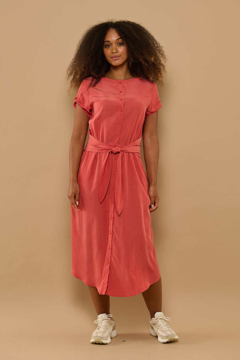Froks Carla Kjole / Burnt sienna