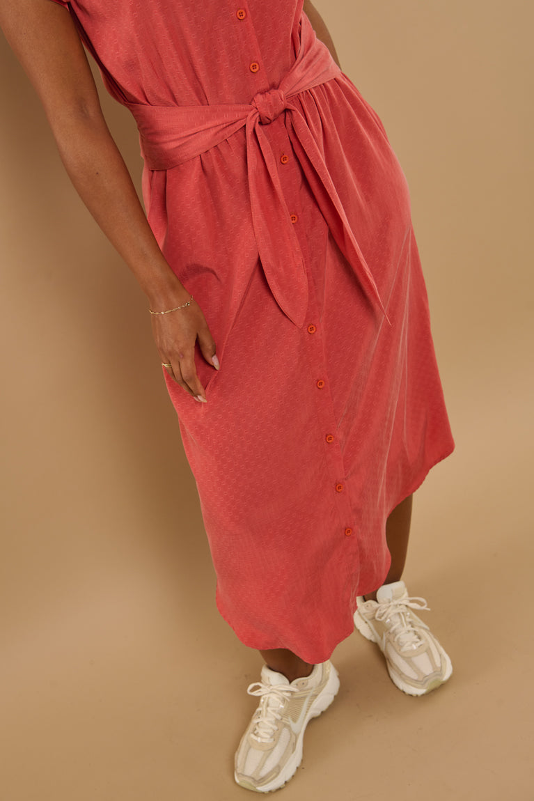 Froks Carla Kjole / Burnt sienna