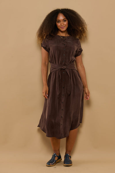 Froks Carla Kjole / Coffee brown