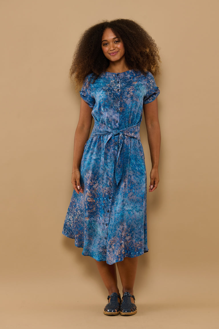 Froks Carla Kjole / Splash of blue