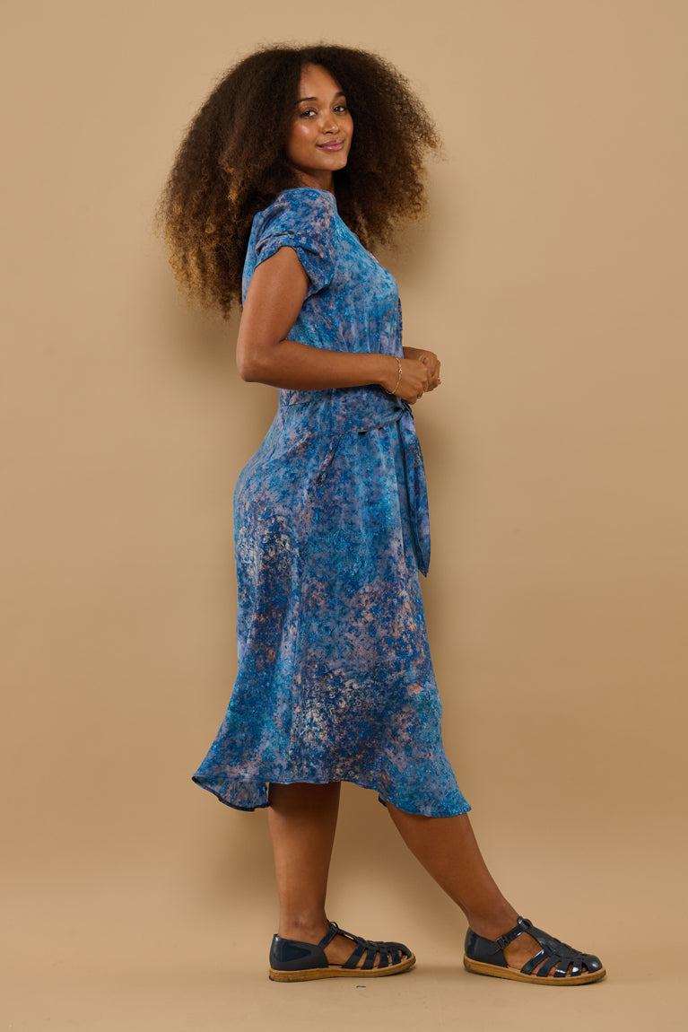 Froks Carla Kjole / Splash of blue