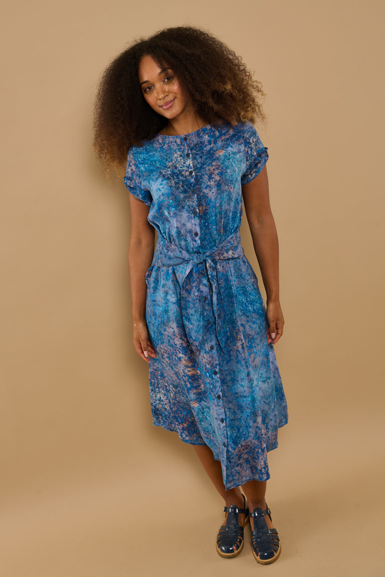 Froks Carla Kjole / Splash of blue