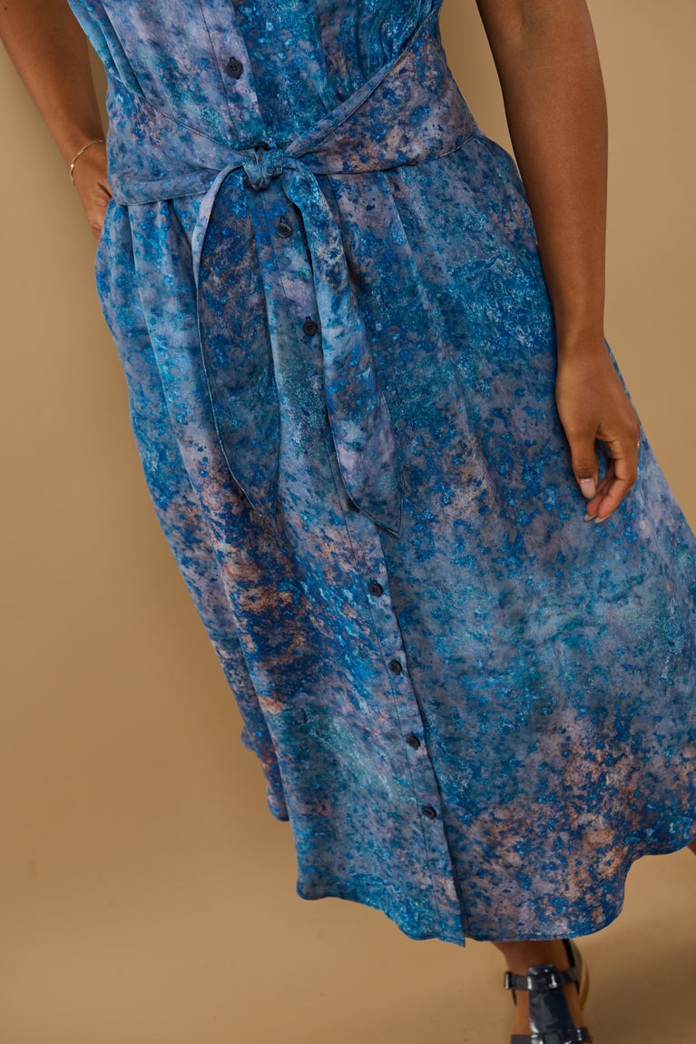 Froks Carla Kjole / Splash of blue