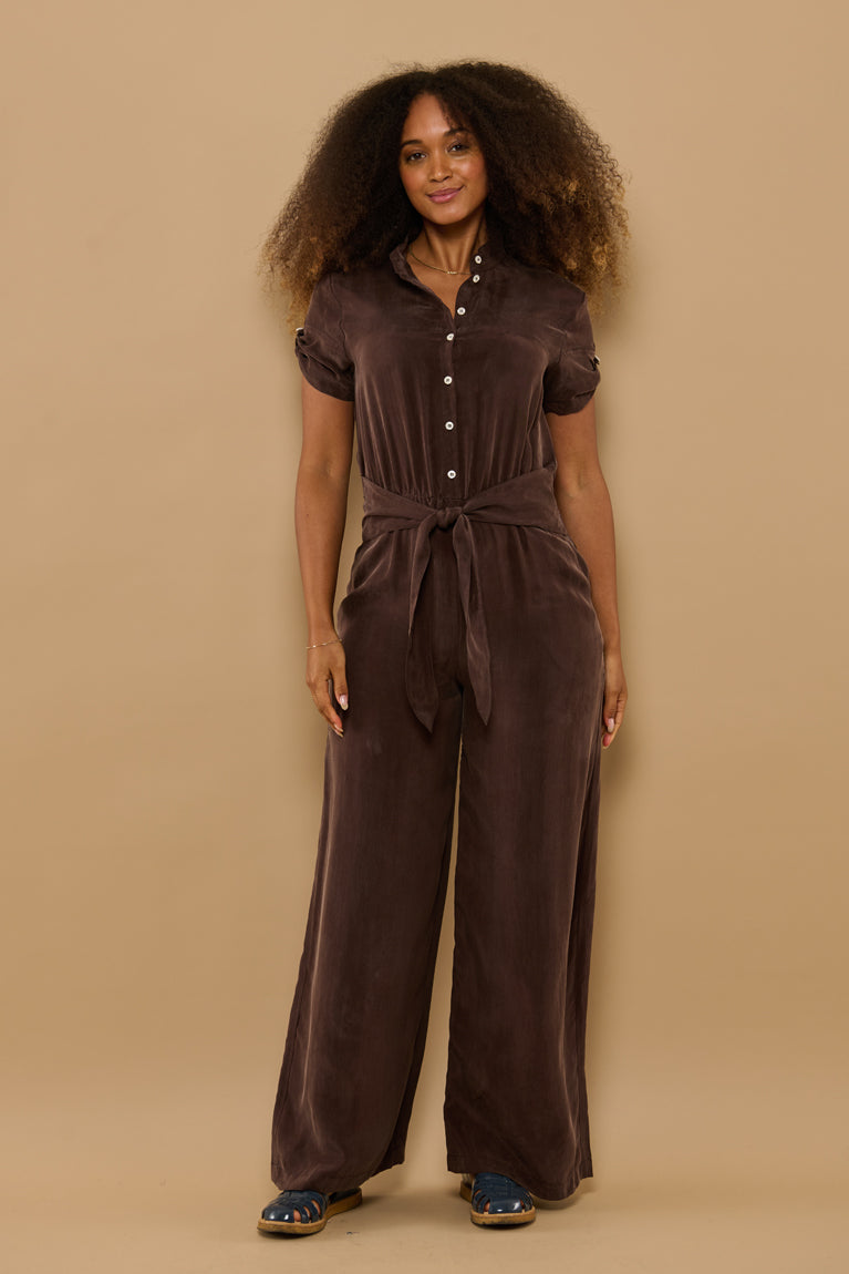 Froks Carla Buksedragt / Coffee brown