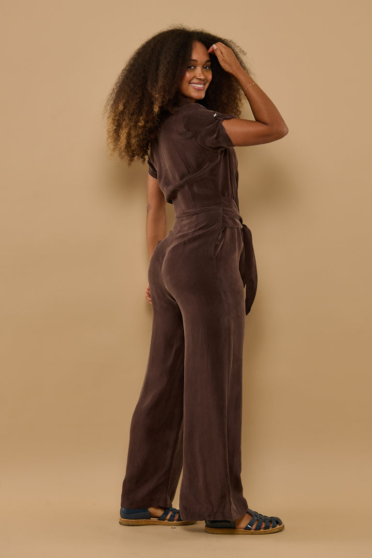 Froks Carla Buksedragt / Coffee brown