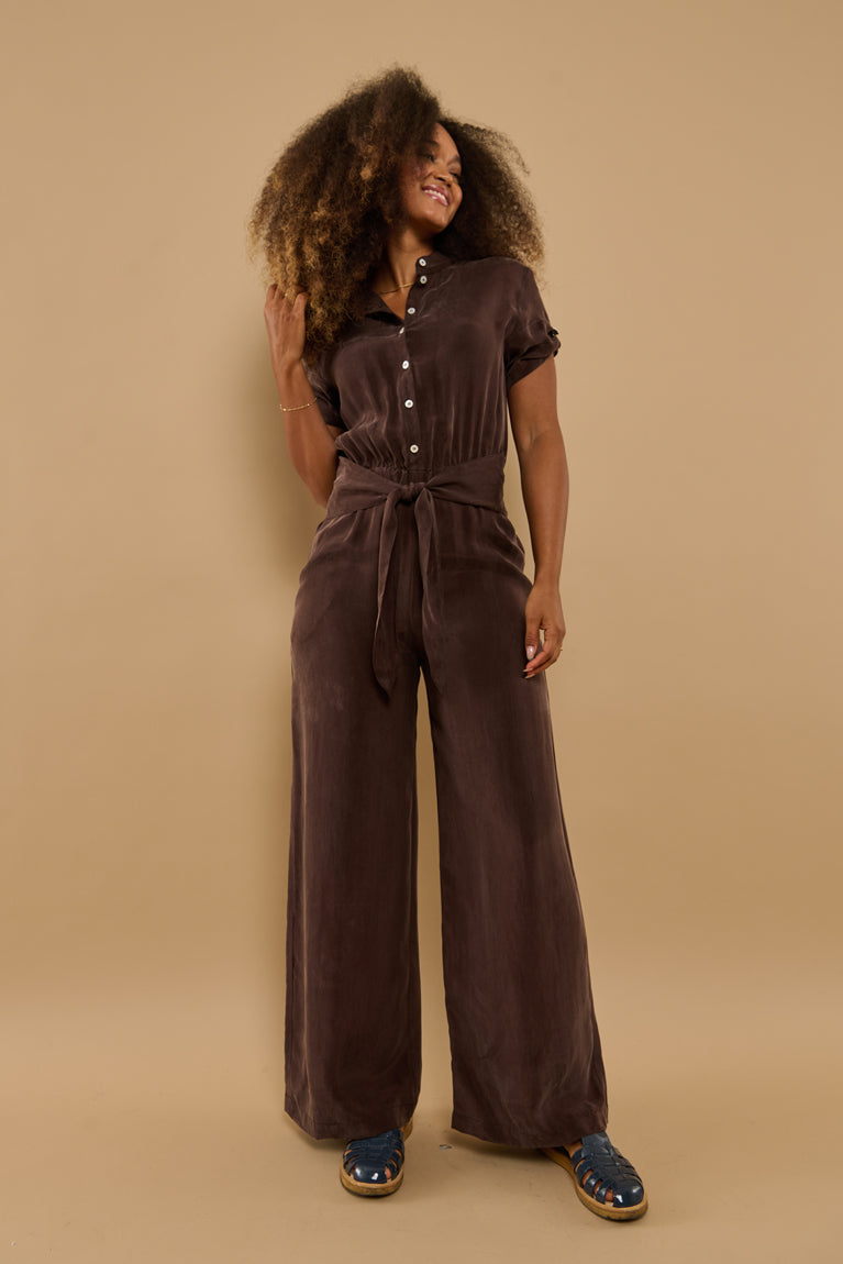 Froks Carla Buksedragt / Coffee brown