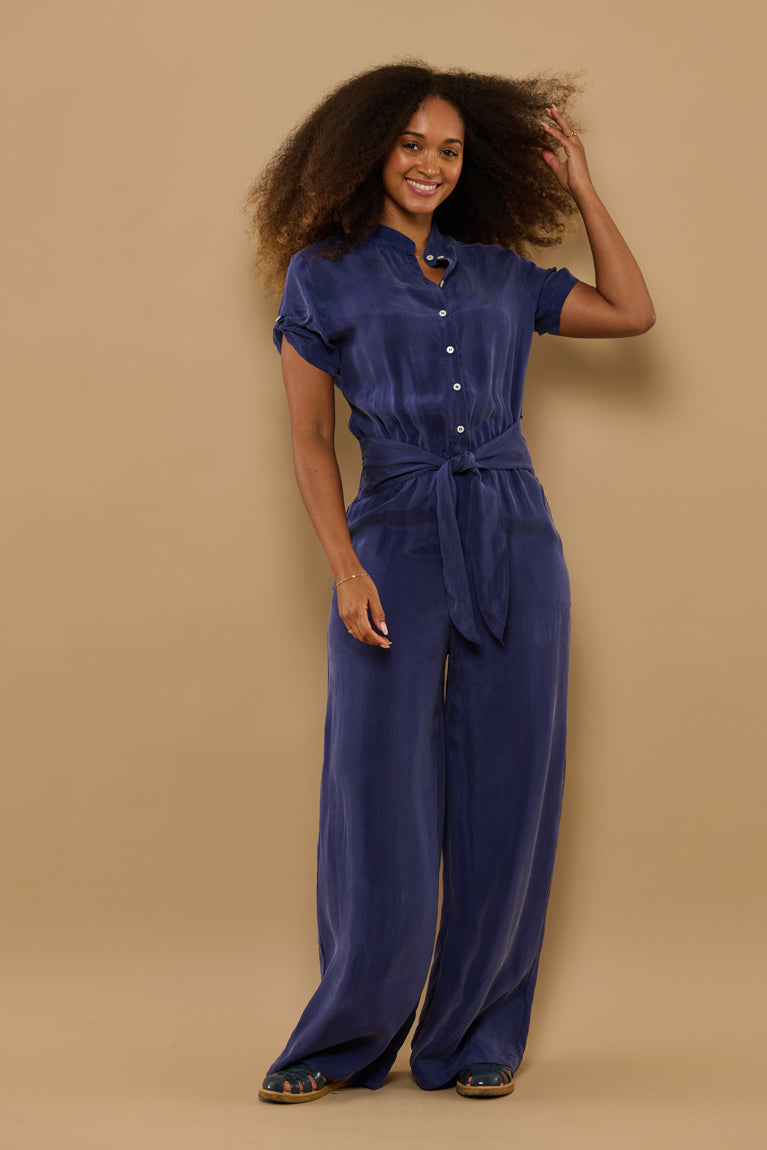 Froks Carla Long Body Dragt / Sailor blue