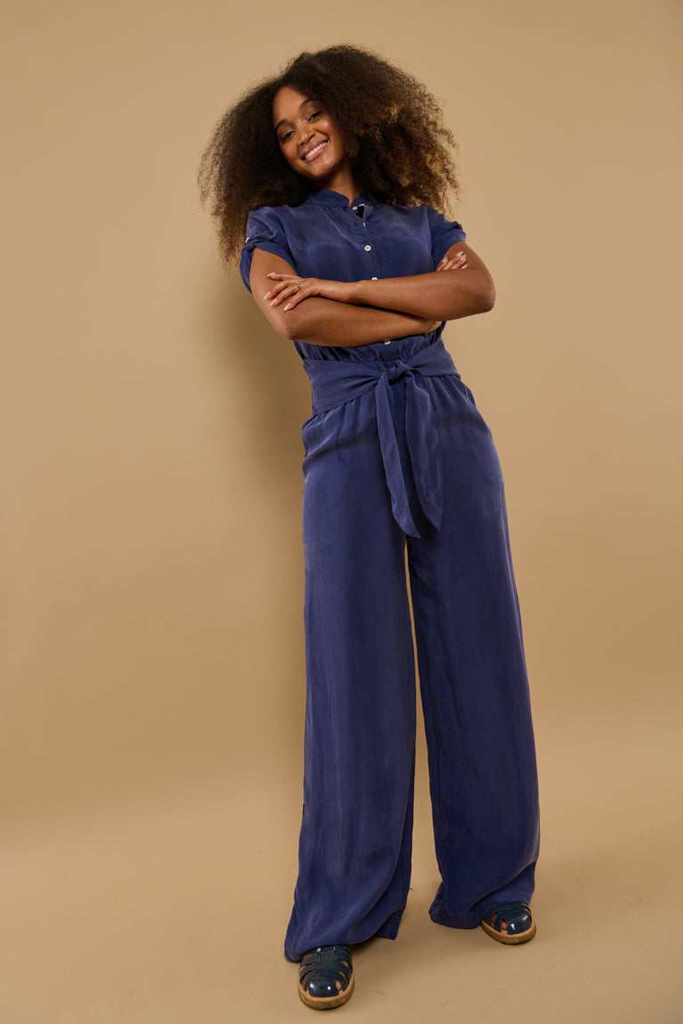 Froks Carla Long Body Dragt / Sailor blue