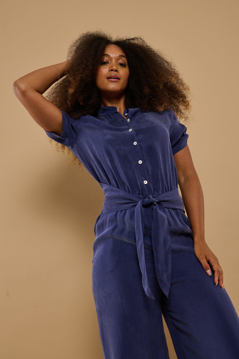 Froks Carla Long Body Dragt / Sailor blue