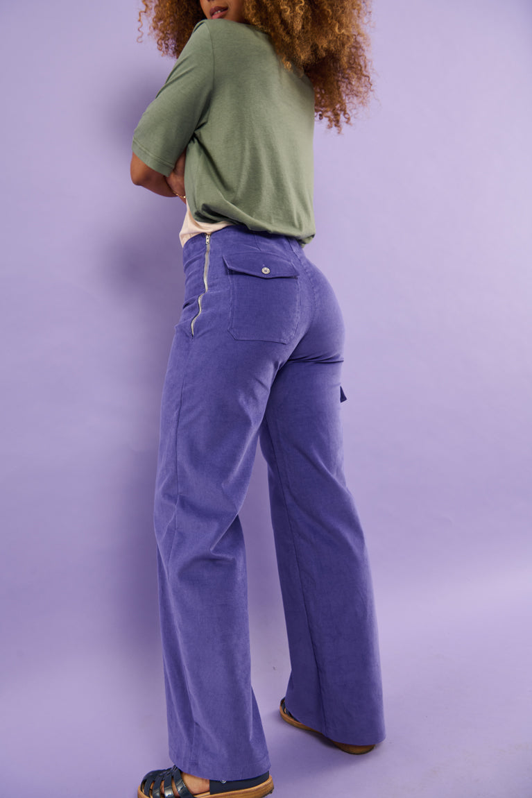 Froks Devon Bukser / Purple breeze velvet