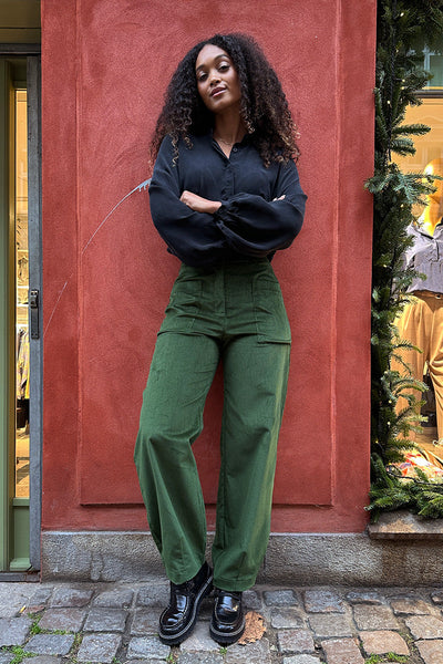 Froks Leia Bukser / Juniper green corduroy