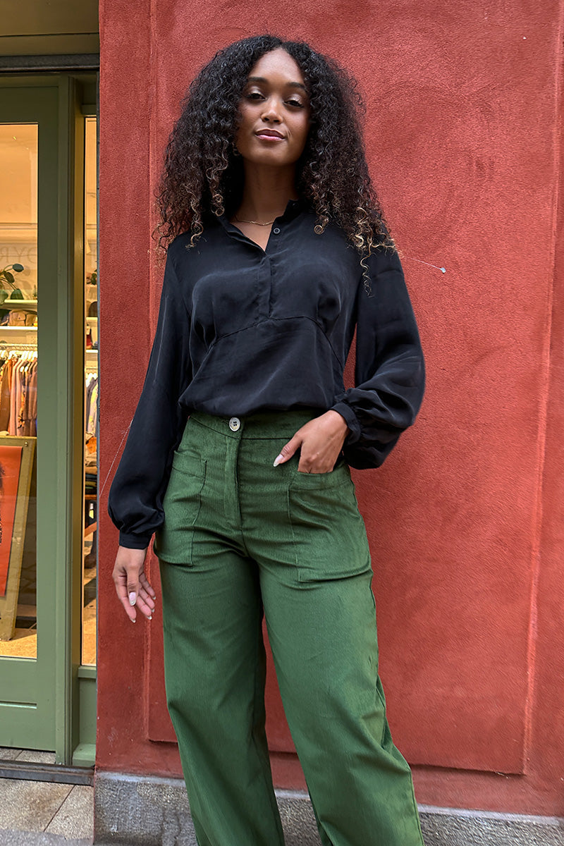 Froks Leia Bukser / Juniper green corduroy