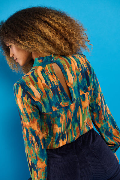 Froks Hope Sleeve Skjorte / Golden fall bark