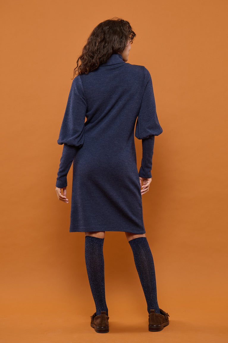 Froks Jenny Kjole / Night blue Merino wool