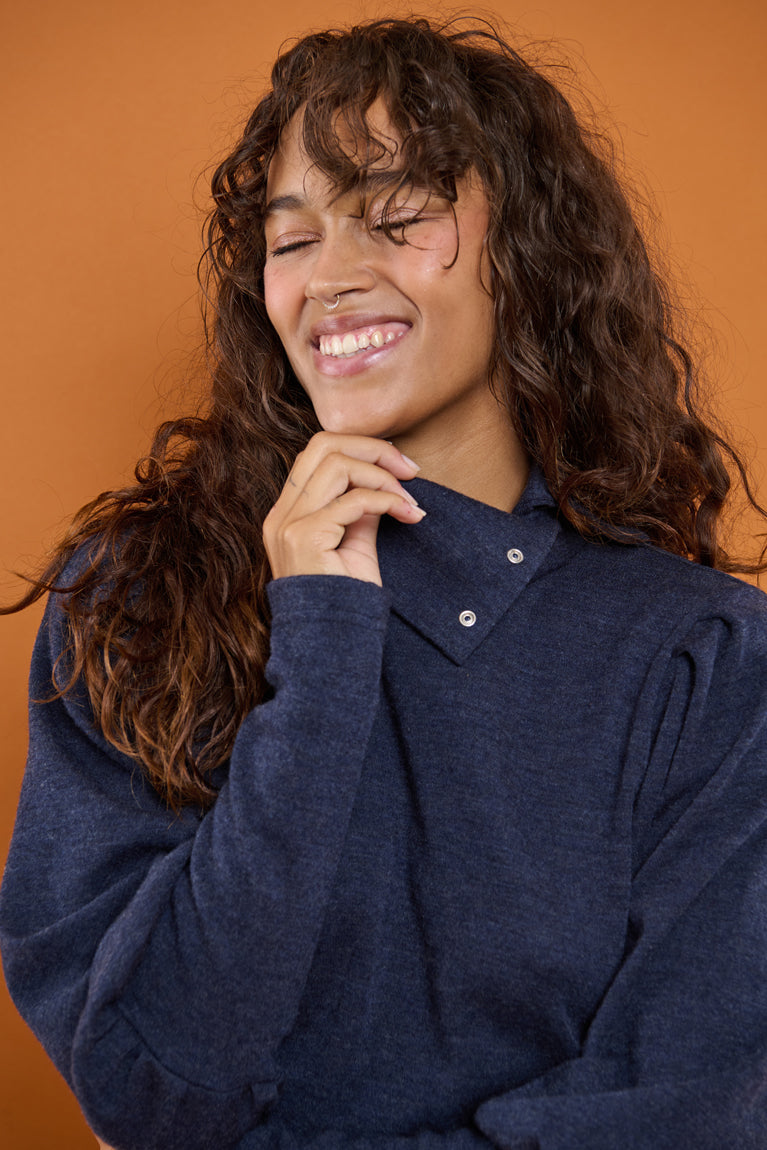 Froks Jenny Kjole / Night blue Merino wool