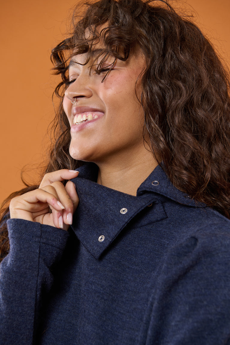 Froks Jenny Kjole / Night blue Merino wool