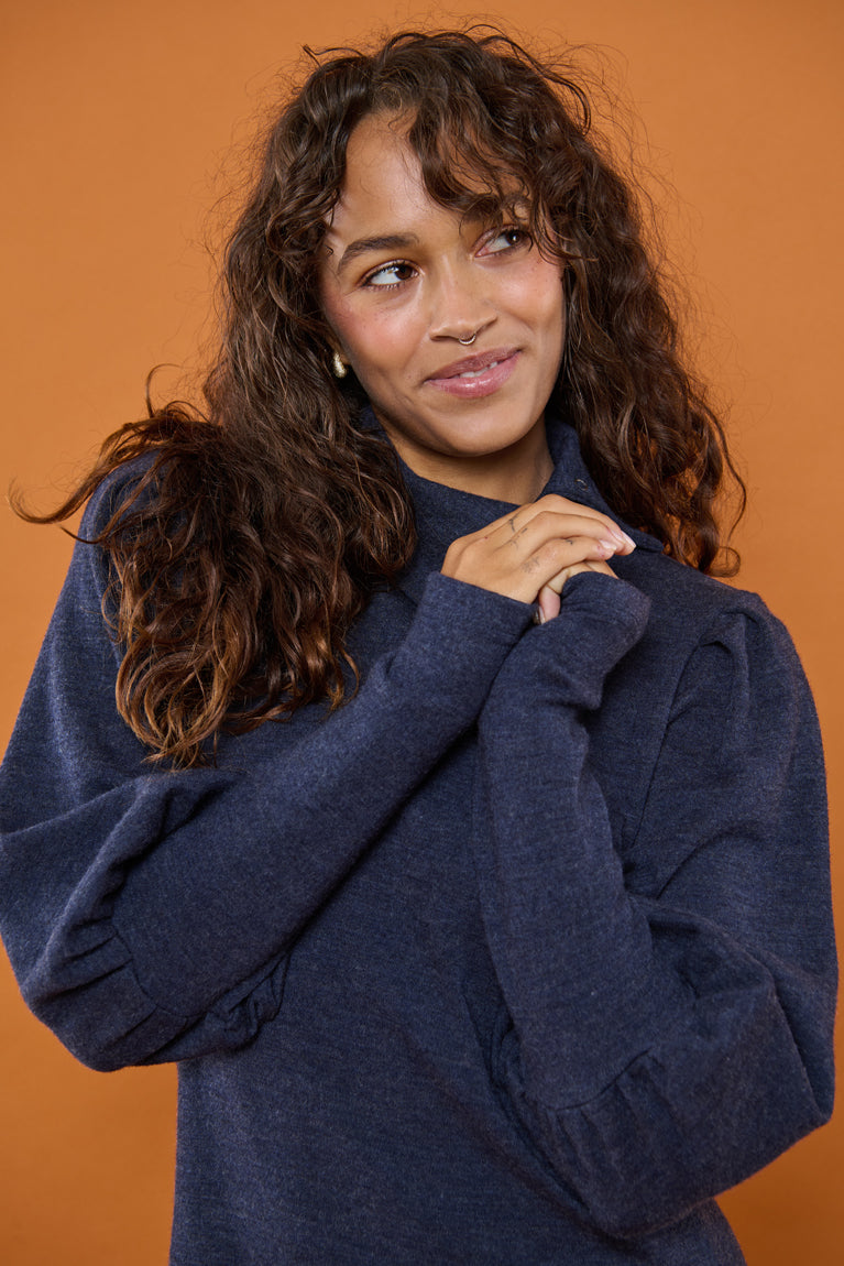 Froks Jenny Kjole / Night blue Merino wool