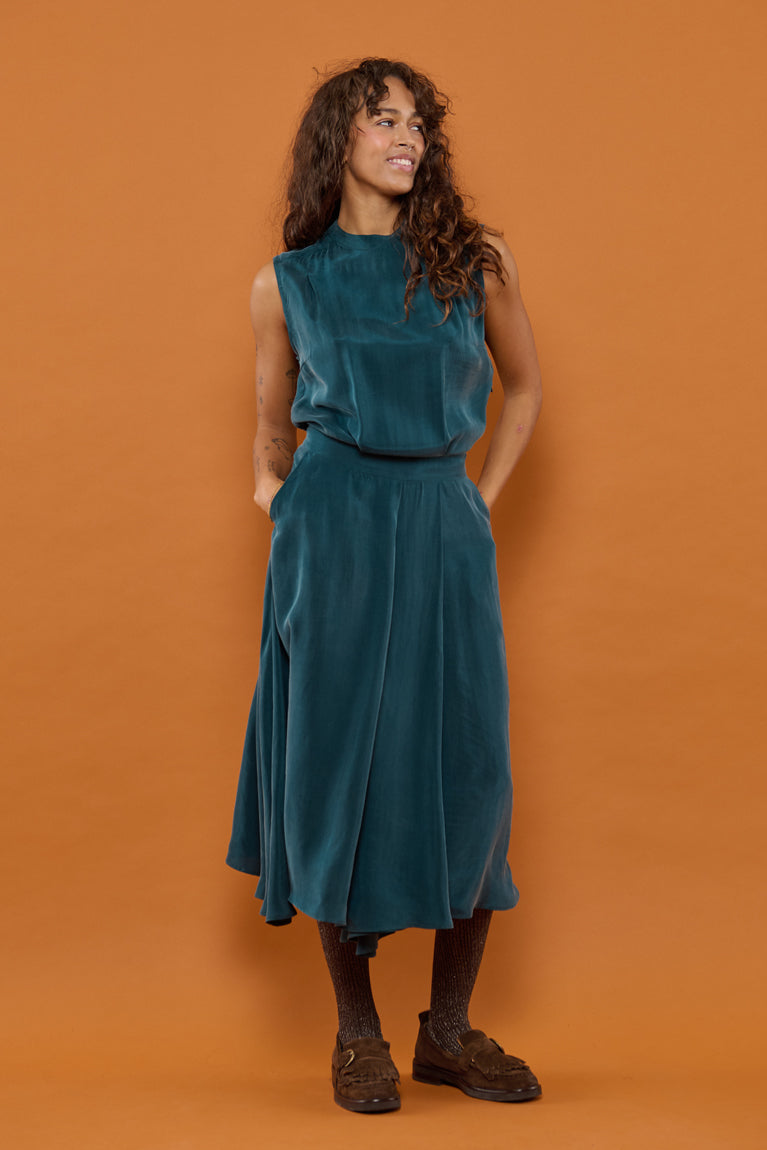 Froks Nora Kjole / Forest green