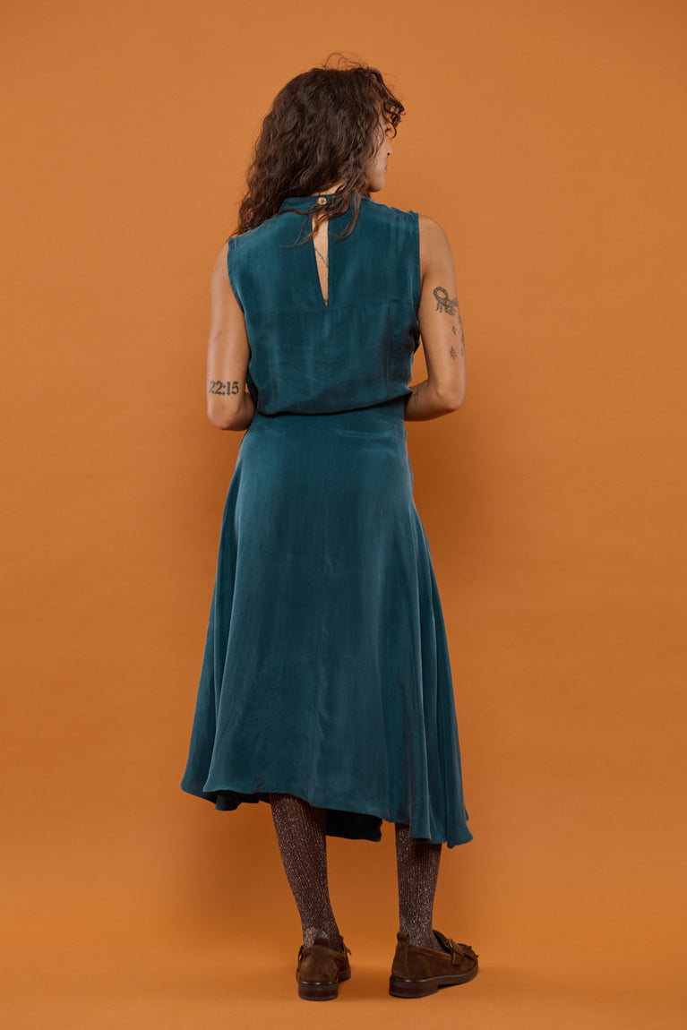 Froks Nora Kjole / Forest green