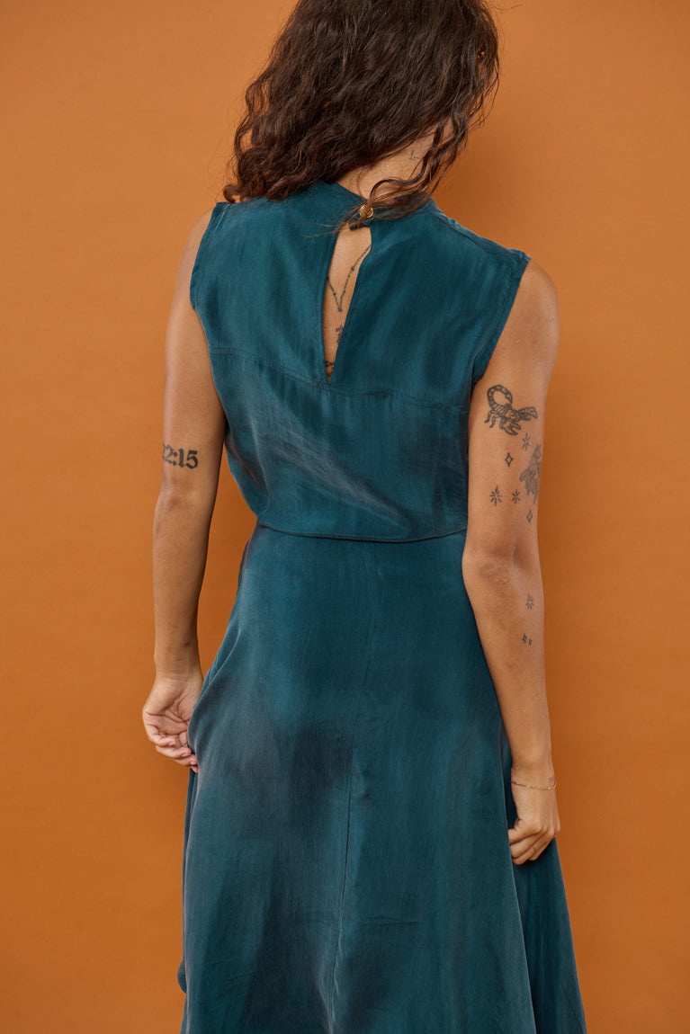 Froks Nora Kjole / Forest green
