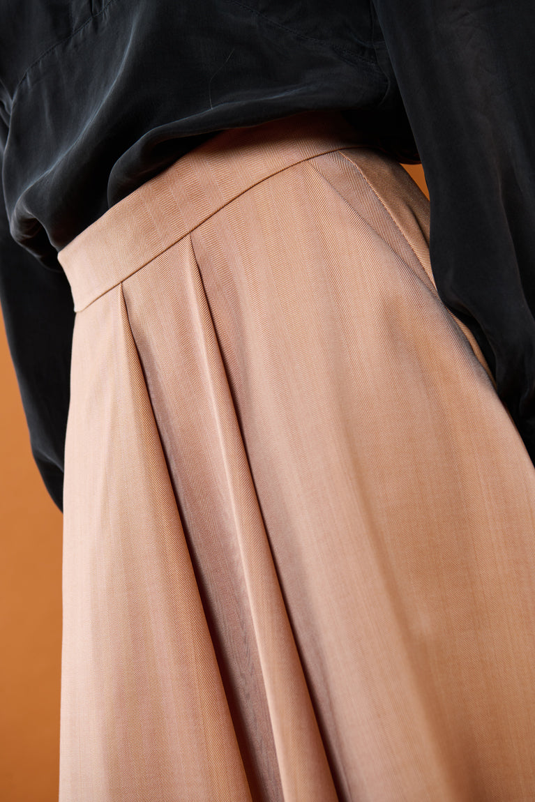 Froks Nora Nederdel / Amber textured wool