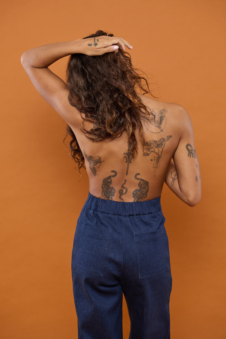 Froks Leia Bukser / Dark blue denim