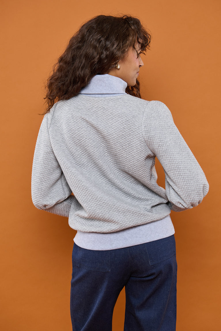 Froks Jenny Bluse / Drizzle melange textured