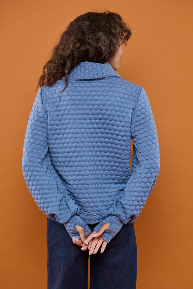 Froks Maya Sweatshirt / Shadow blue & bubbles