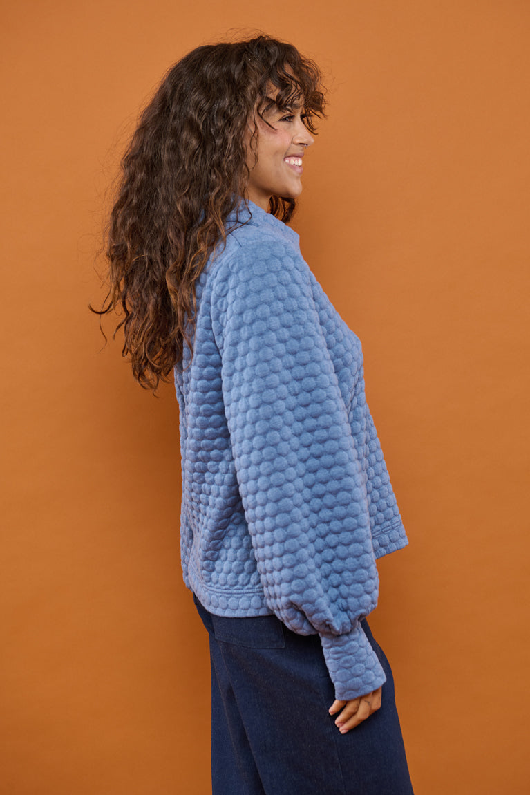 Froks Maya Sweatshirt / Shadow blue & bubbles