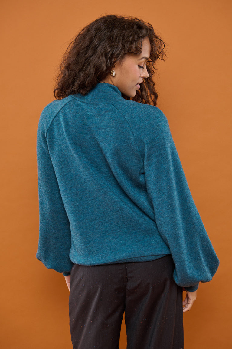 Froks Fleur Bluse / Sea moss Merino wool