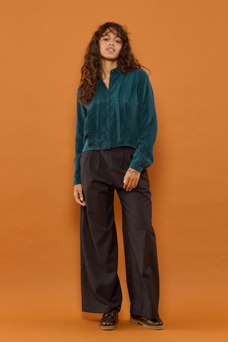 Froks Pen Skjorte / Forest green