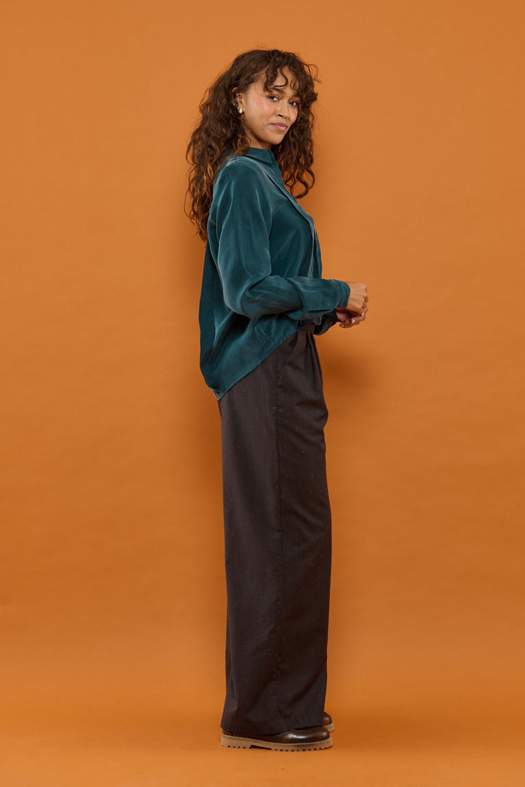 Froks Pen Skjorte / Forest green