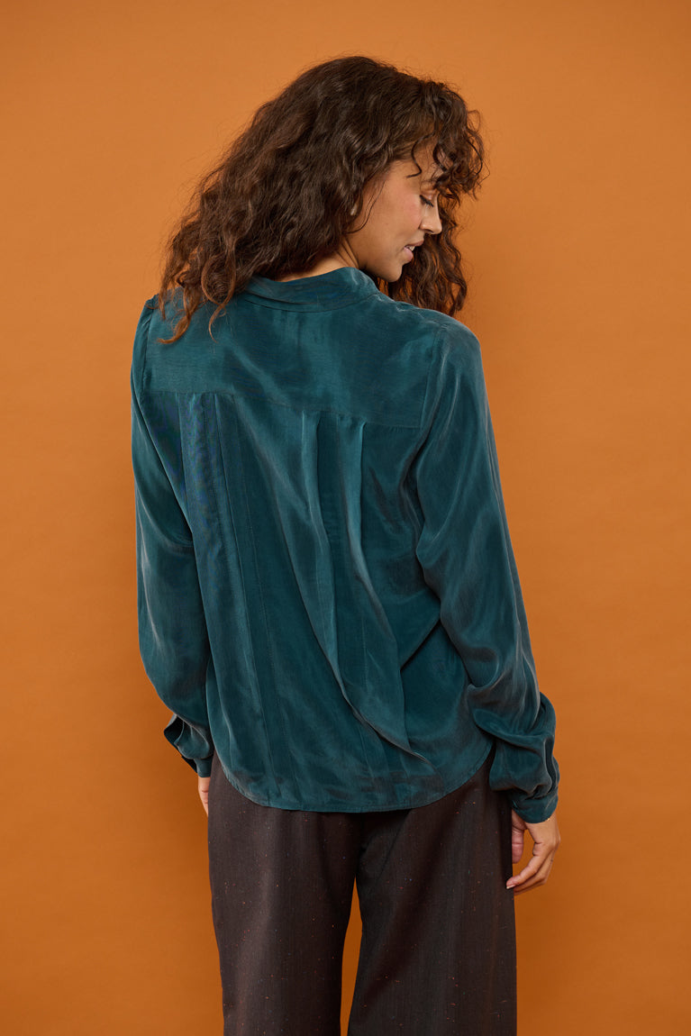 Froks Pen Skjorte / Forest green