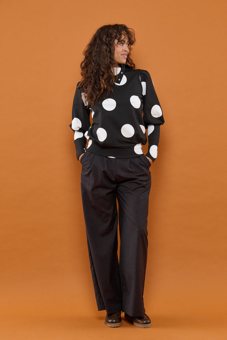 Froks Julie Bukser / Chocolate & Confetti spots wool