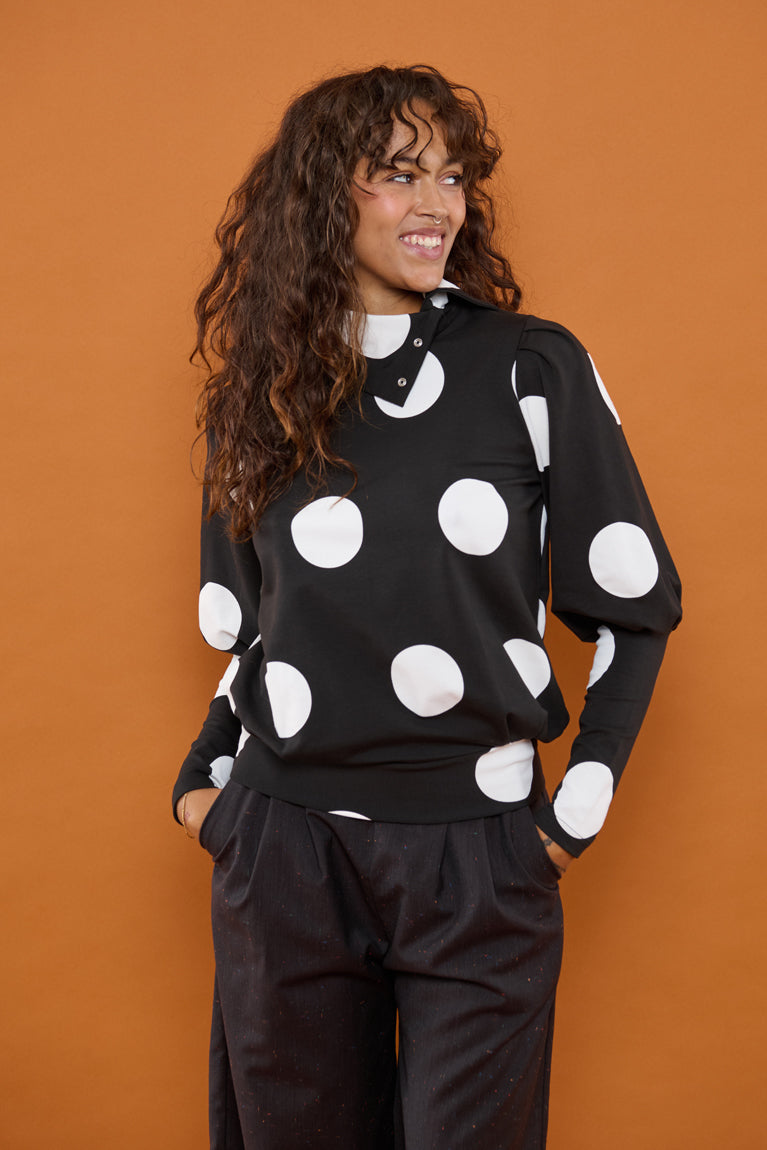Froks Jenny Bluse / Black & Dots