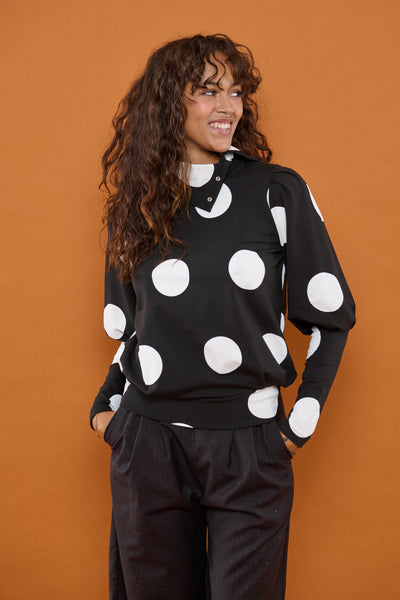 Froks Jenny Bluse / Black & Dots