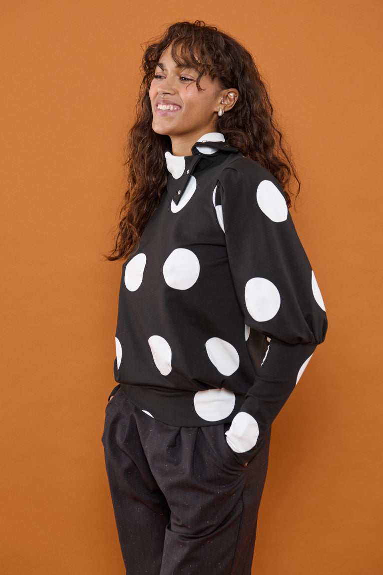 Froks Jenny Bluse / Black & Dots