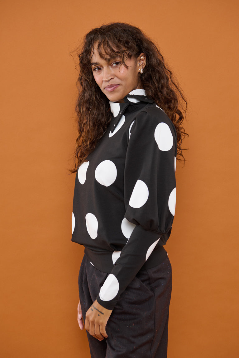 Froks Jenny Bluse / Black & Dots